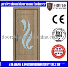 Puerta de cristal de PVC de madera MDF